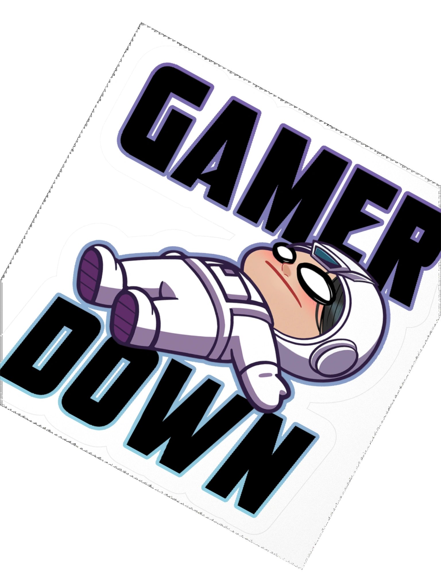 Gamer Down Sticker product image (2)