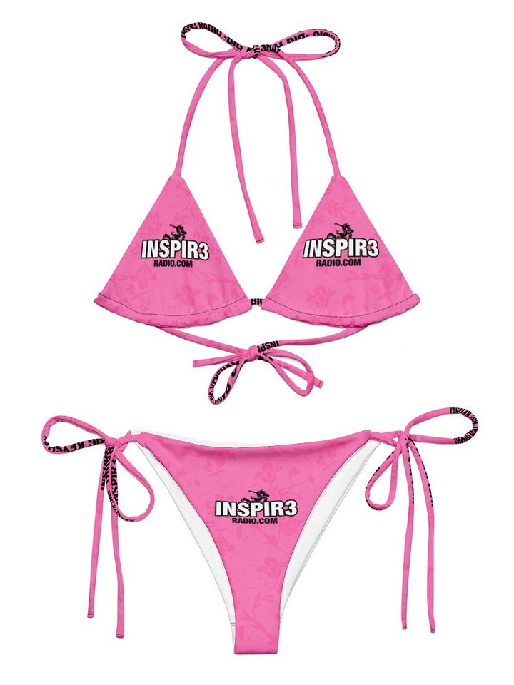 Pink Inspir3 Radio Dragon Floral String Bikini product image (1)