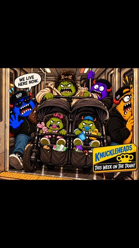 Nothing brings a NYC subway car together like one stroller taking up approximately 94% of the available real estate. 😂🚇
Can’t...