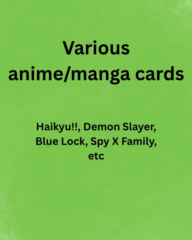 Anime/Manga trading cards product image (1)