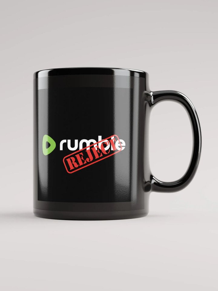 Rejected Logo Black Glossy Mug product image (2)
