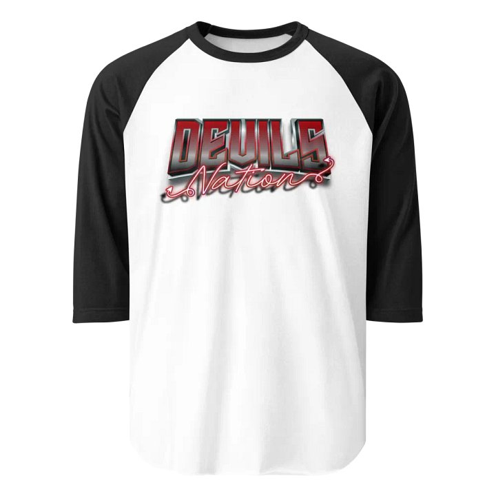 Devils Nation Retro - Tultex Fine Jersey Raglan Tee product image (7)