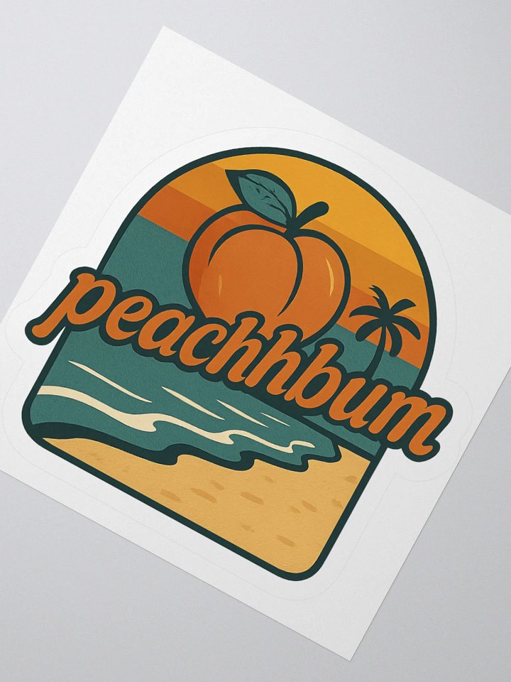 Retro Peachy Sticker product image (4)