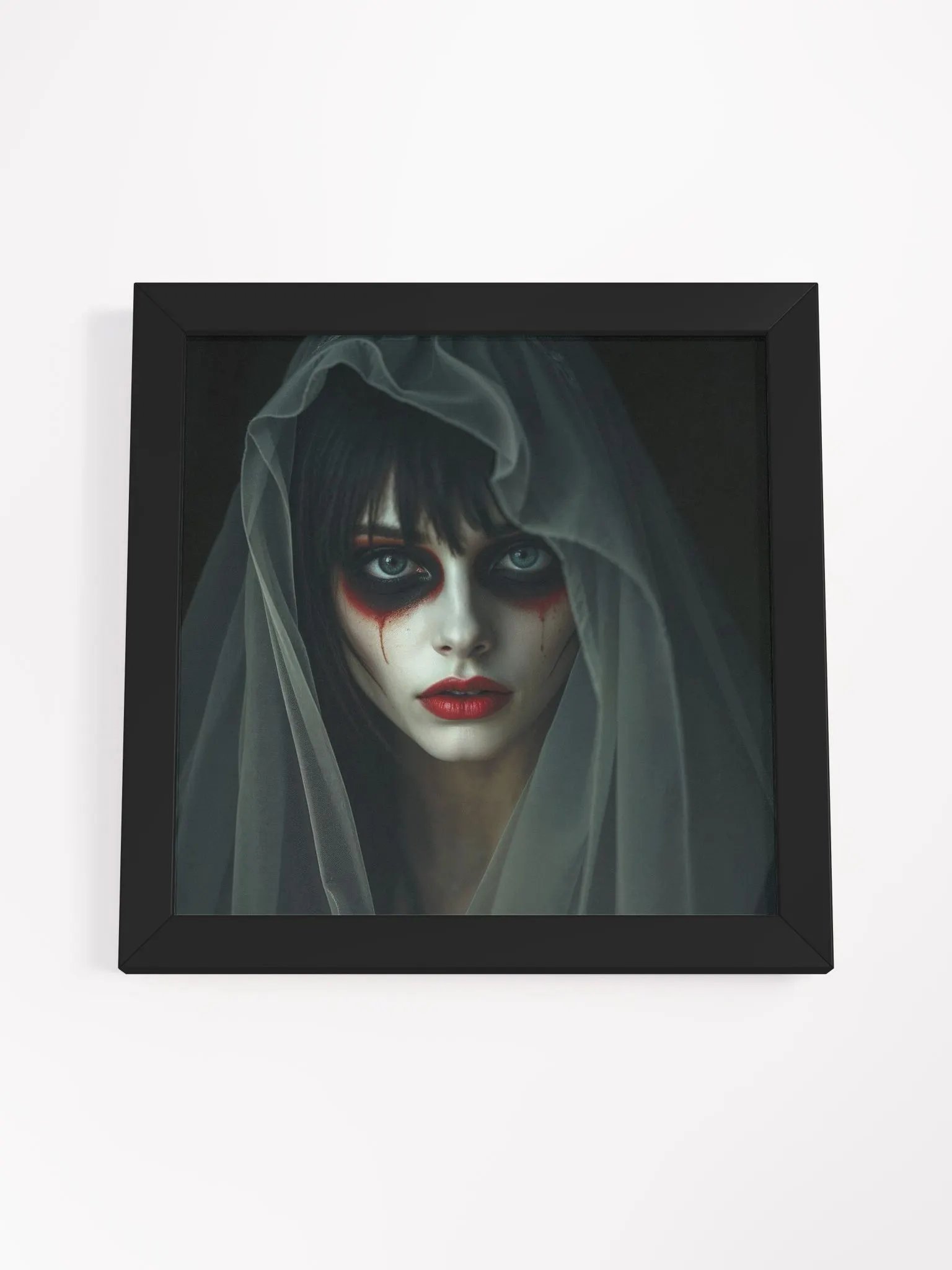 Veiled Gothic Beauty Framed Poster product image (22)