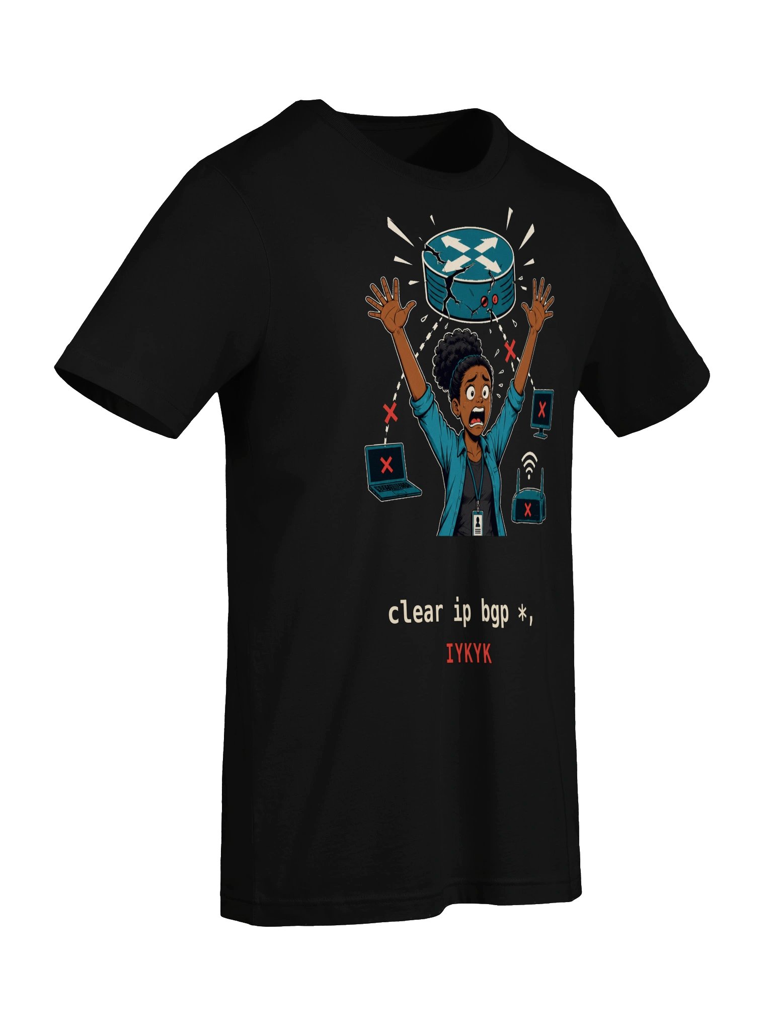 clear ip bgp * — IYKYK Tee (version 2) product image (7)