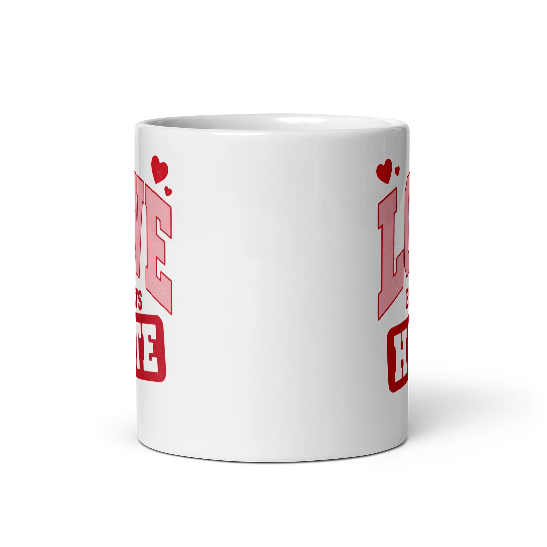 Love Hate Red Graphic Mug product image (5)