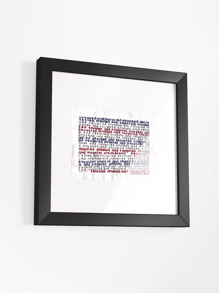 crushed and recycled Panel Card Print Framed product image (1)