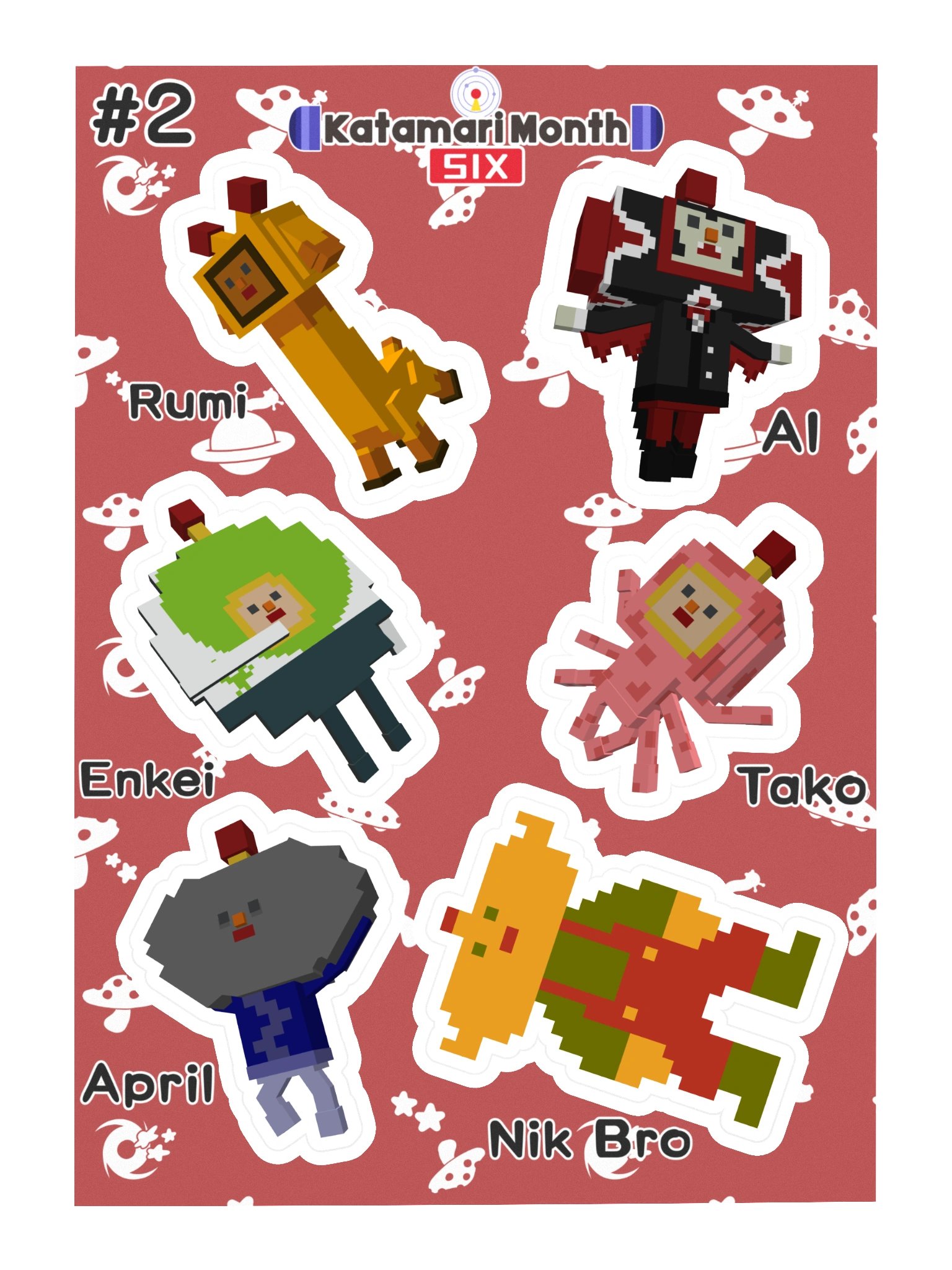 KDM6 OC Cousin Sticker Sheet #2 product image (3)