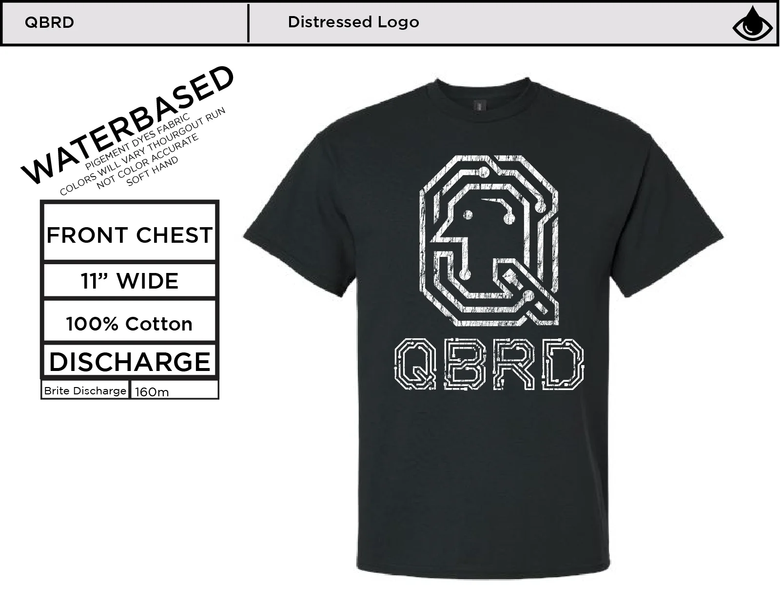QBRD Vintage Logo Screen Printed Jersey Tee product image (5)