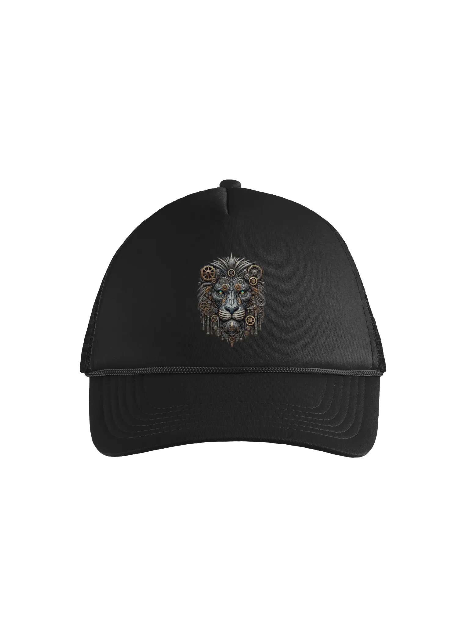 Steampunk Mechanical Lion Foam Trucker Hat product image (1)