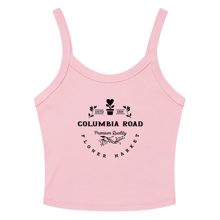 Columbia Road Market Women's Ribbed Tank Top (Pink) product image (2)
