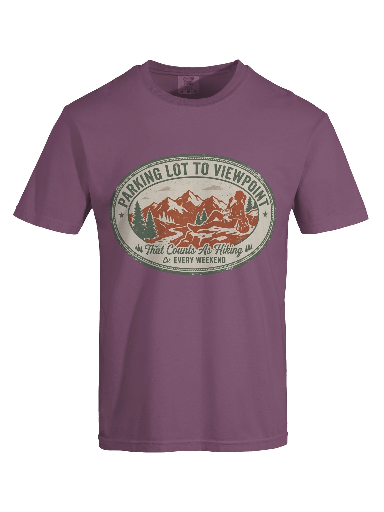 Parking Lot to Viewpoint — Vintage Hiking Graphic Tee product image (59)