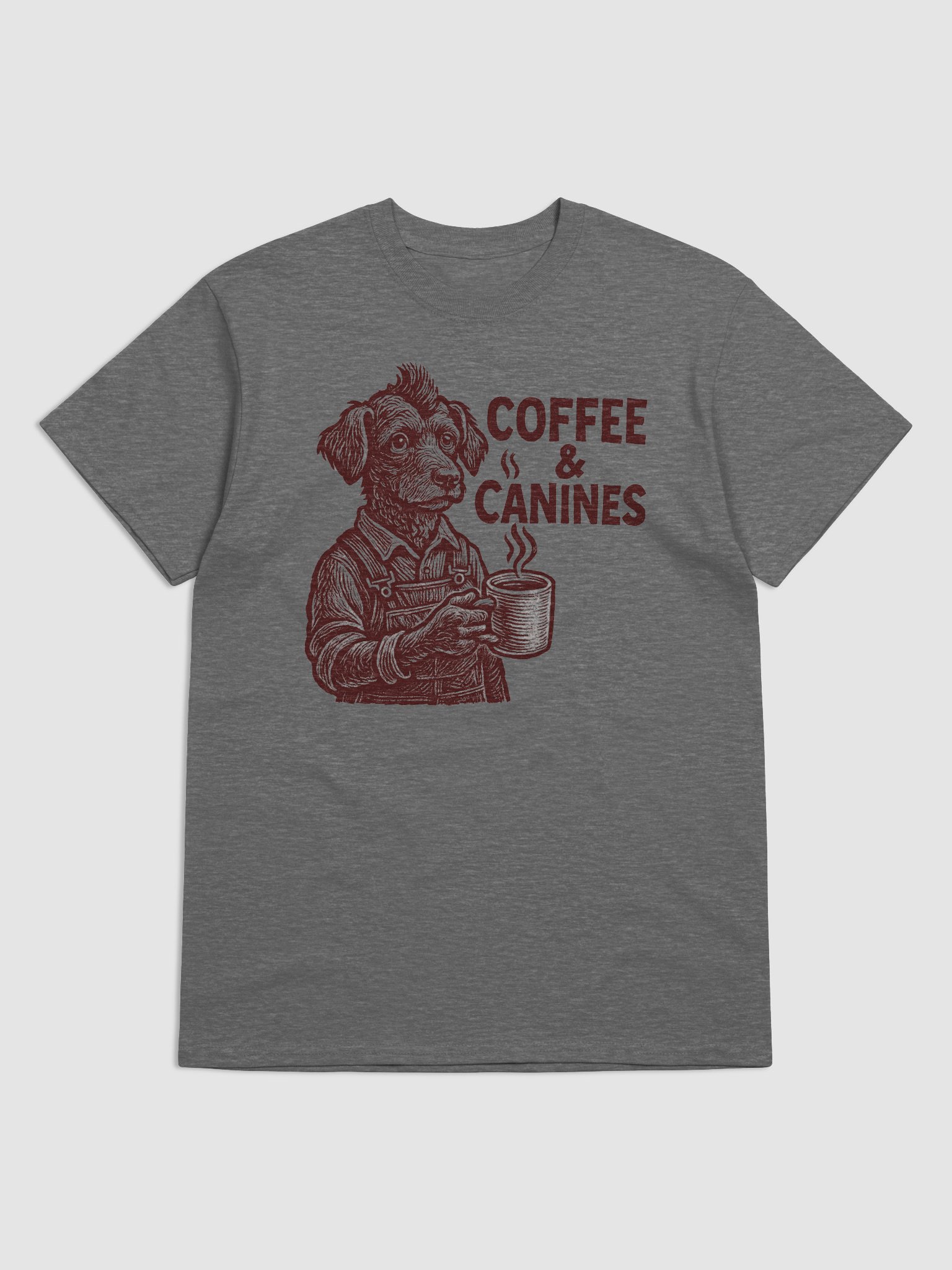 Coffee and Dogs Shirt – Funny Dog Lover Gift for Coffee Drinkers | Cute “Coffee & Canines” Tee for Pet Owners, Baristas, Dog Moms product image (1)