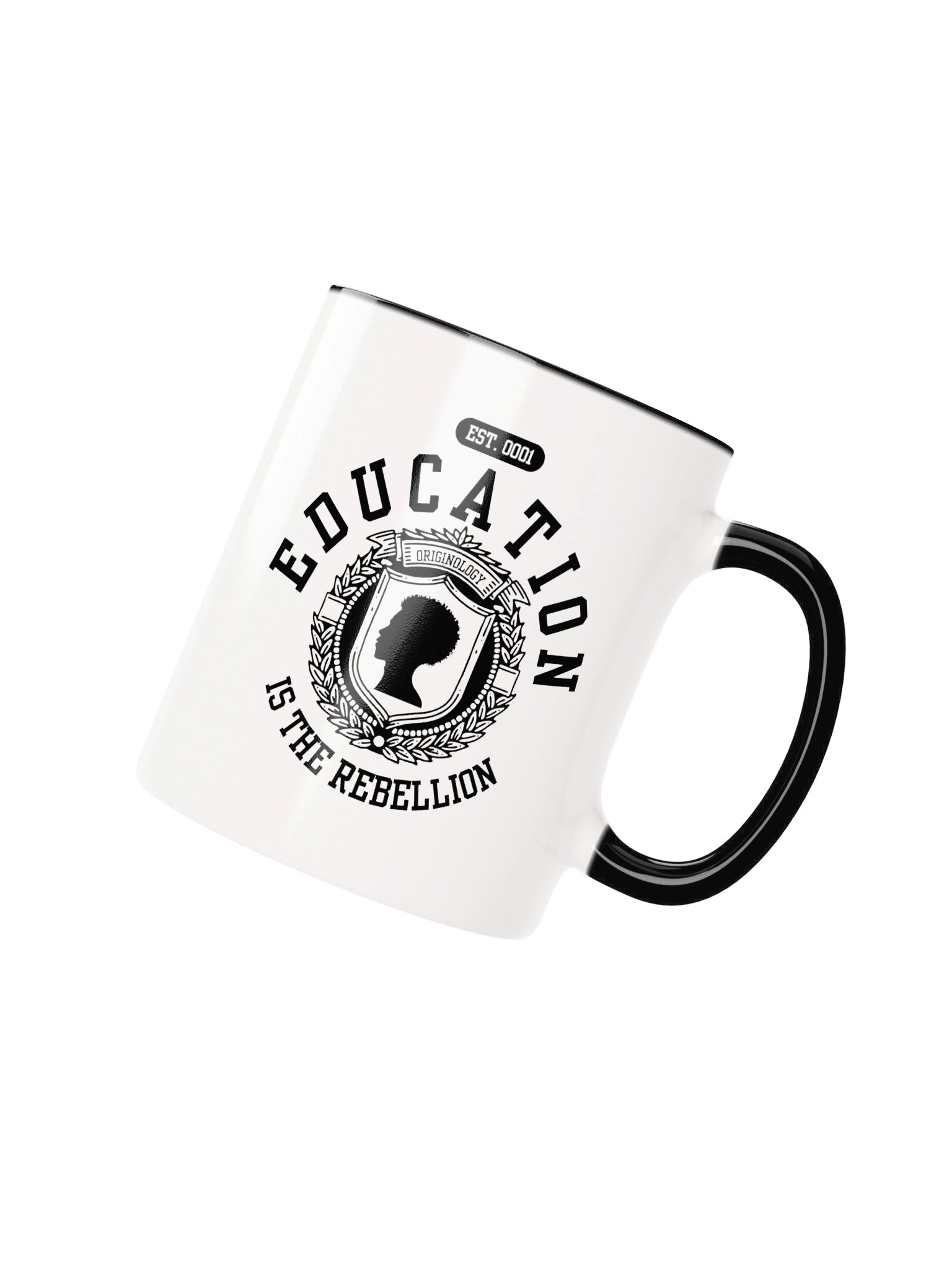Education is the Rebellion | Two Tone Mug | Originology | Black History X product image (2)