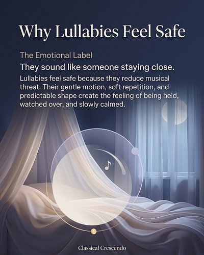 Lullabies feel safe because they teach the body not to stay on alert.

Their power is not in drama, but in reassurance. A slo...