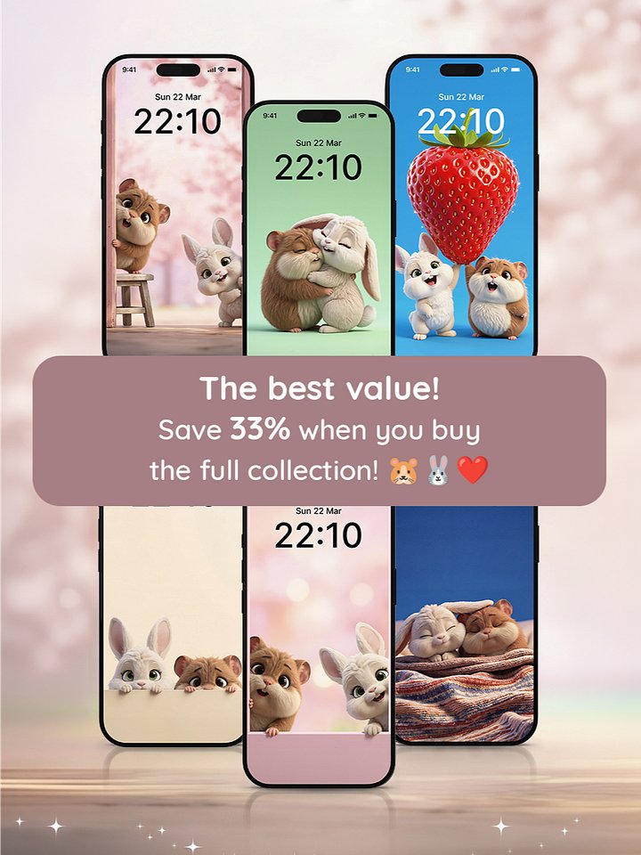 The Chewy & Chibbly Wallpaper Collection (6 Wallpapers) product image (2)