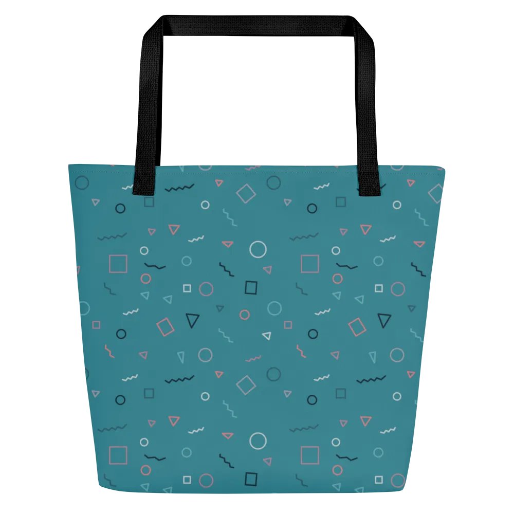 Turquoise Shapes Bag product image (3)