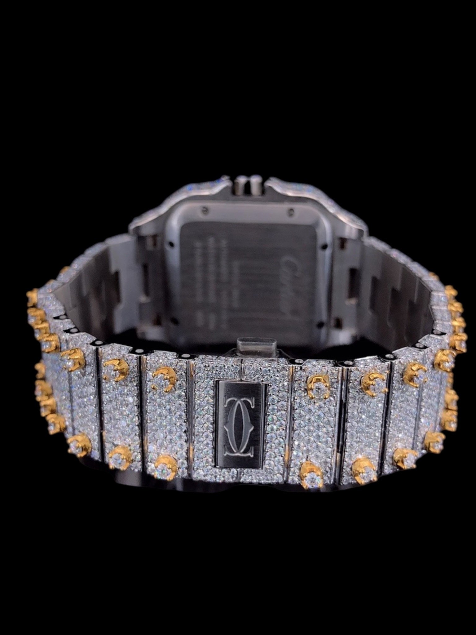 CARTIER TWO-TON GOLD MOISSANITE DIAMOND WATCH product image (3)