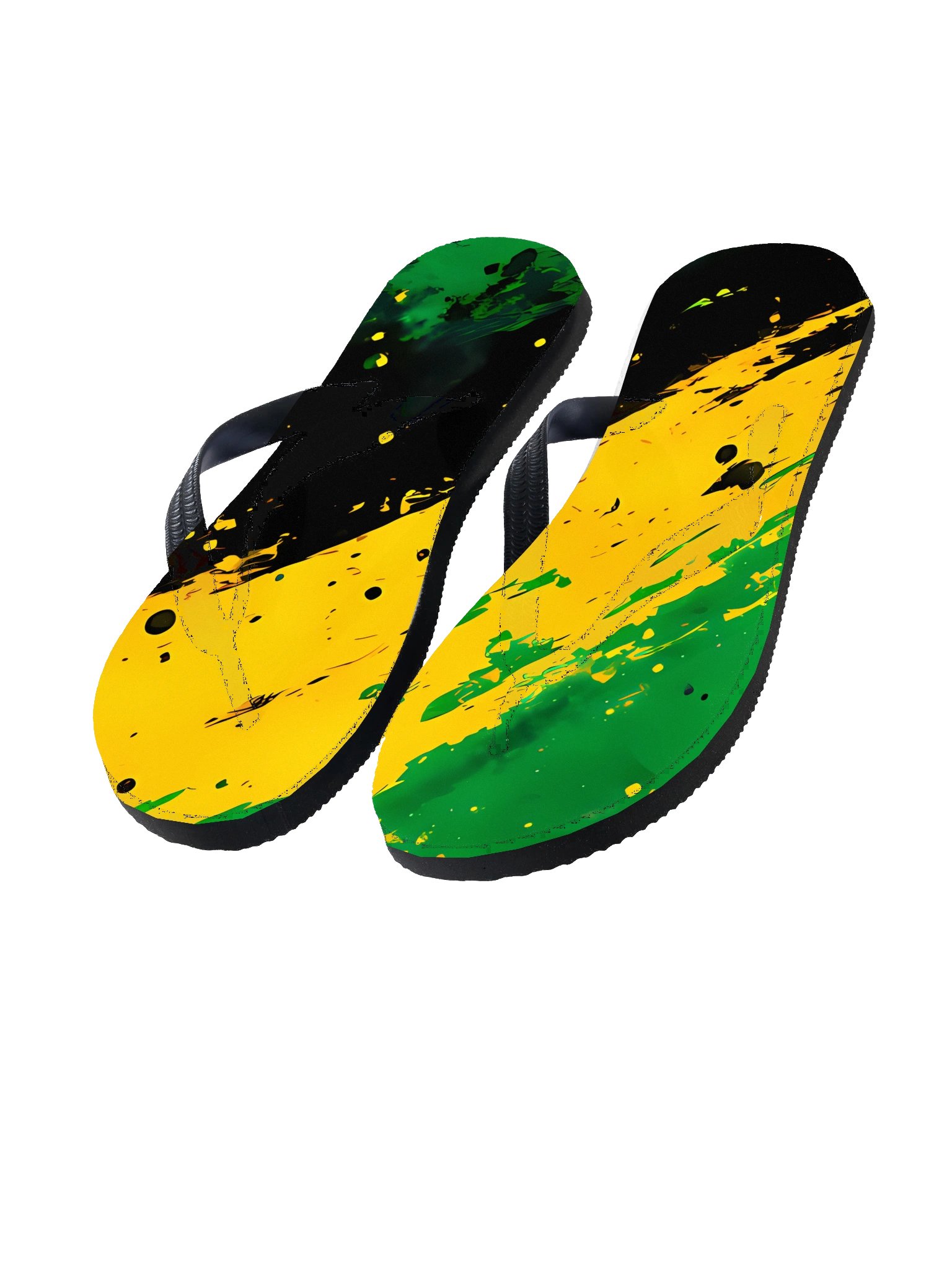 Vintage Jamaica Sport Print - Caribbean Apples | Toe Post Style Flip-Flops product image (1)