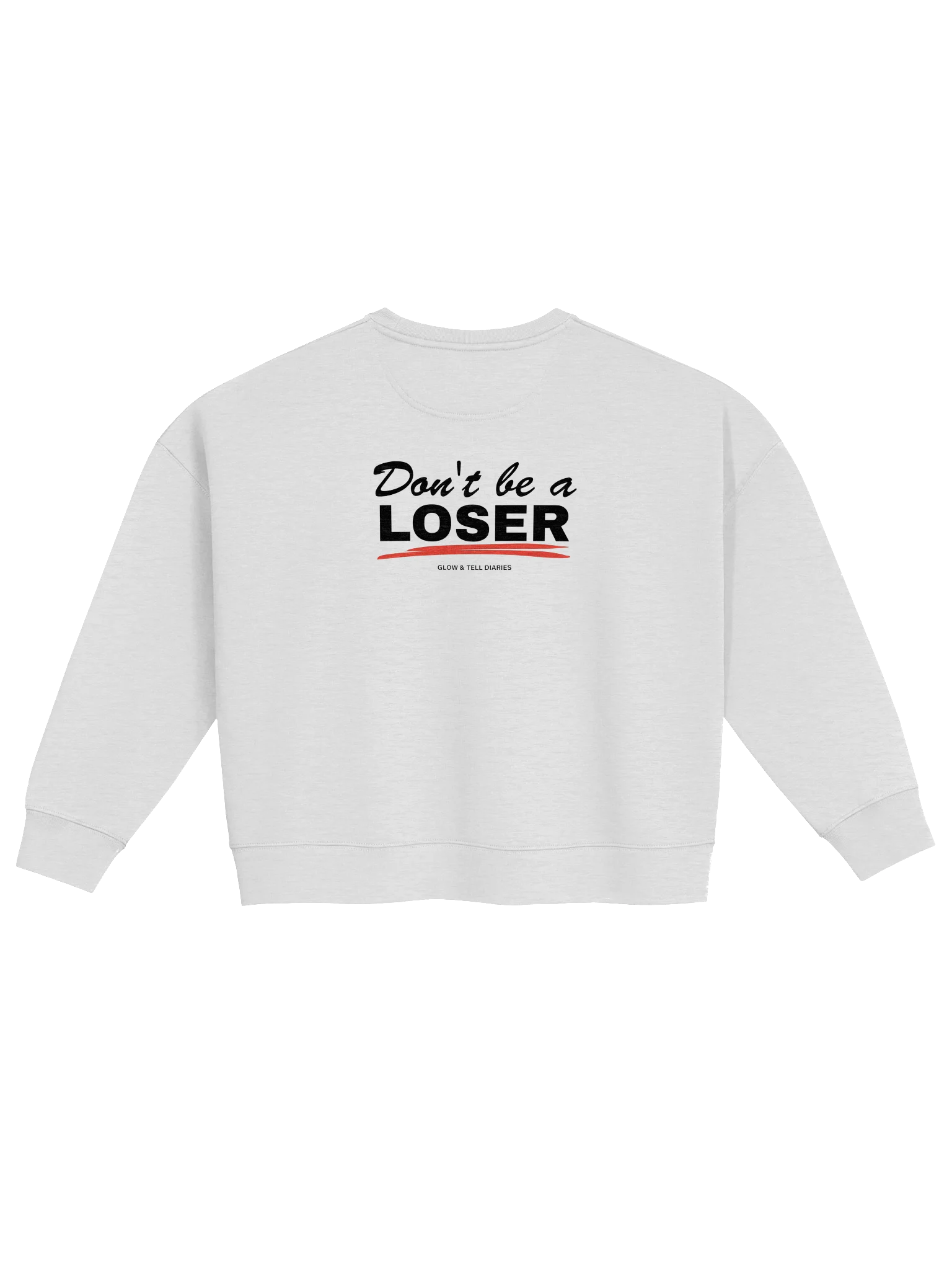 Don't be a LOSER casual sweater Grey/black product image (2)