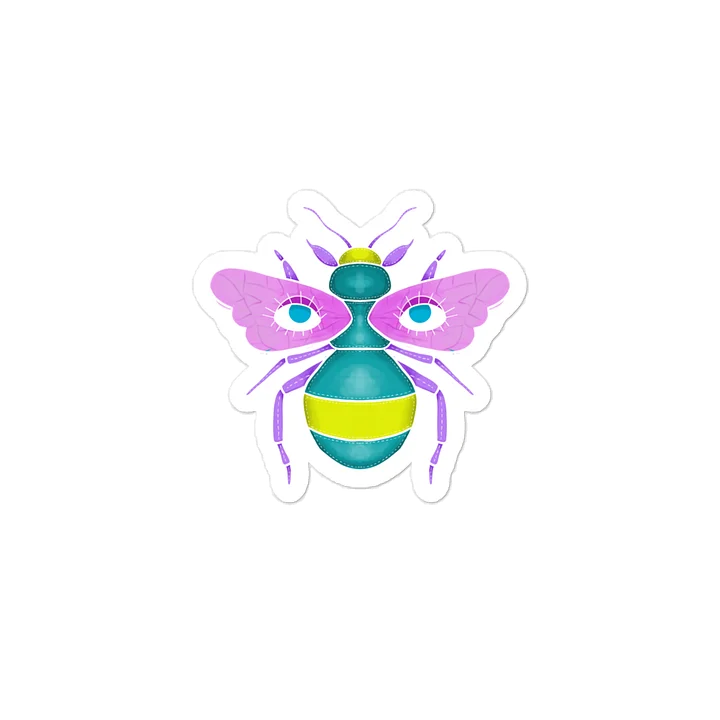 Neon Winged Insect Kiss-Cut Decal product image (2)
