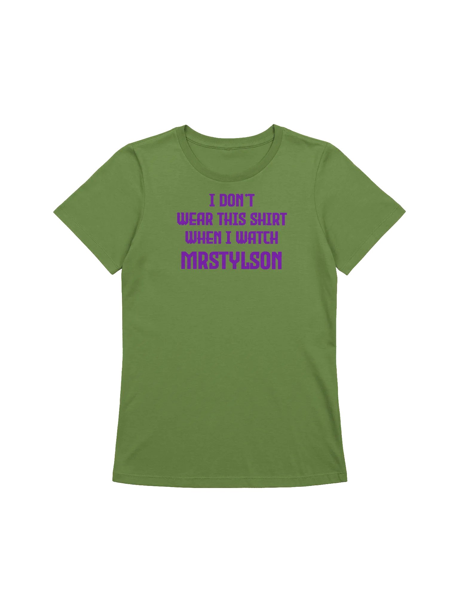 I Don't Wear This Women's T-Shirt (Purple Text) product image (67)