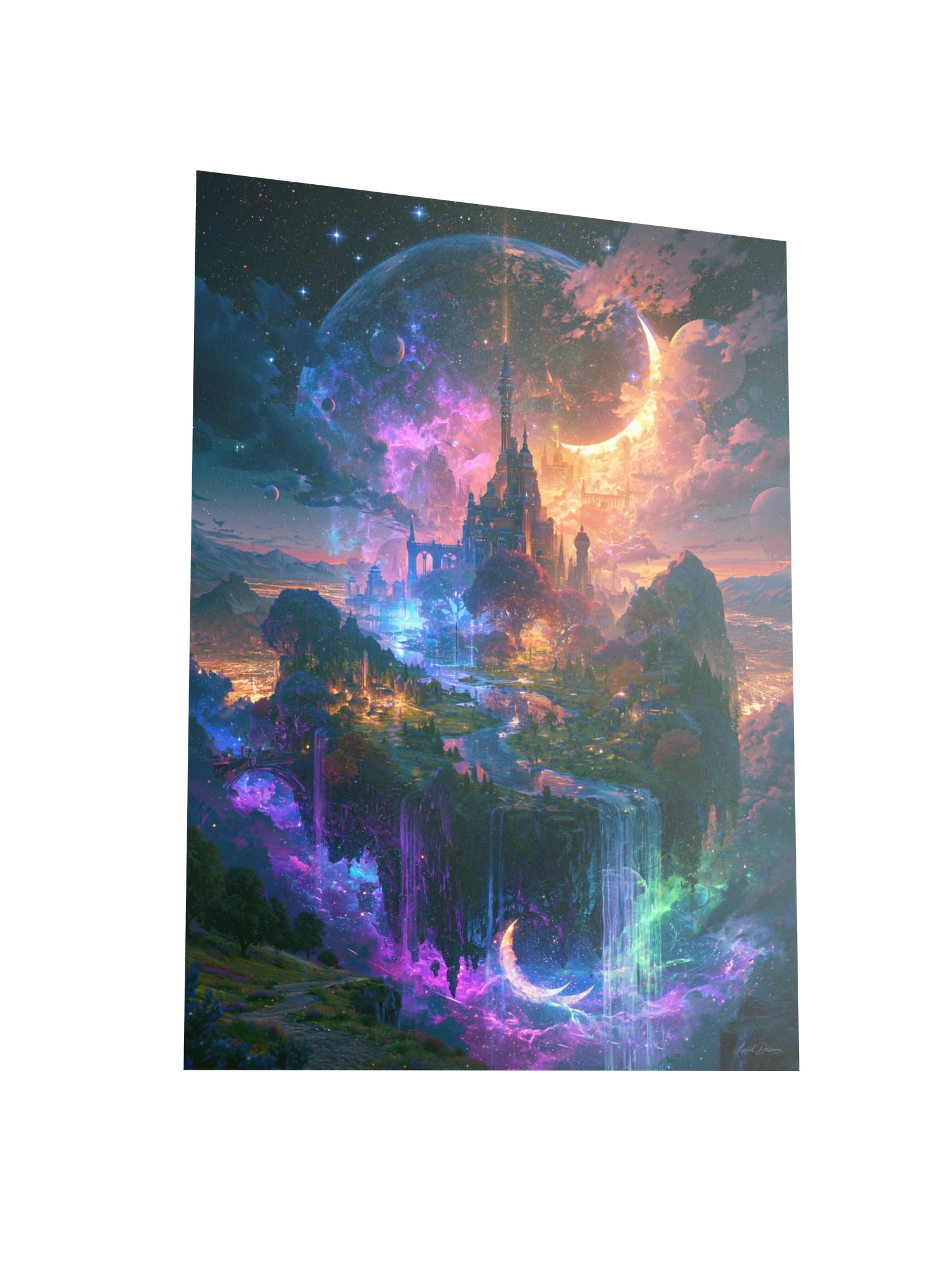 Floating Castle Art Print — Celestial Island Castle product image (7)