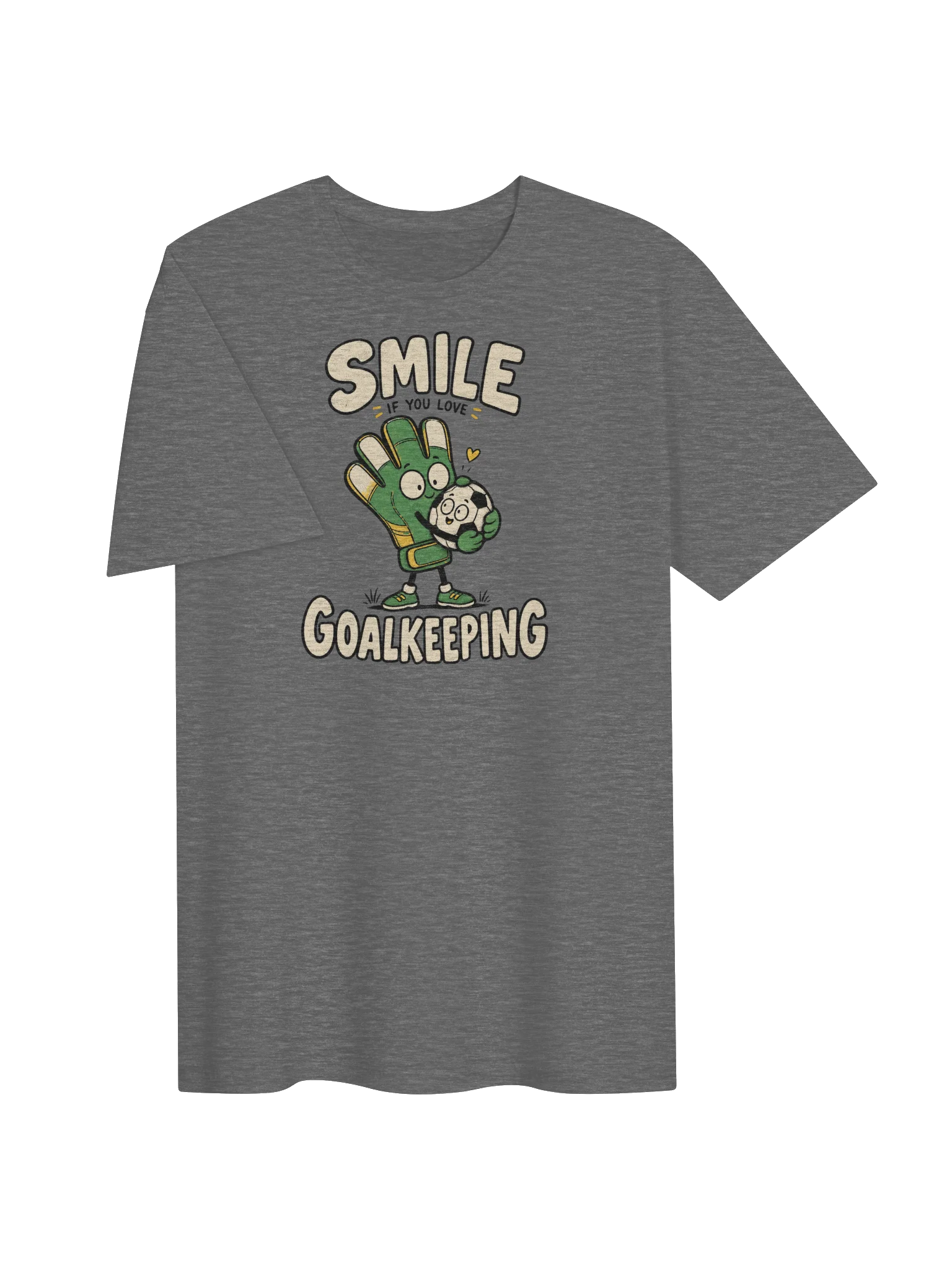 Smile If You Love Goalkeeping Soccer Tee product image (3)