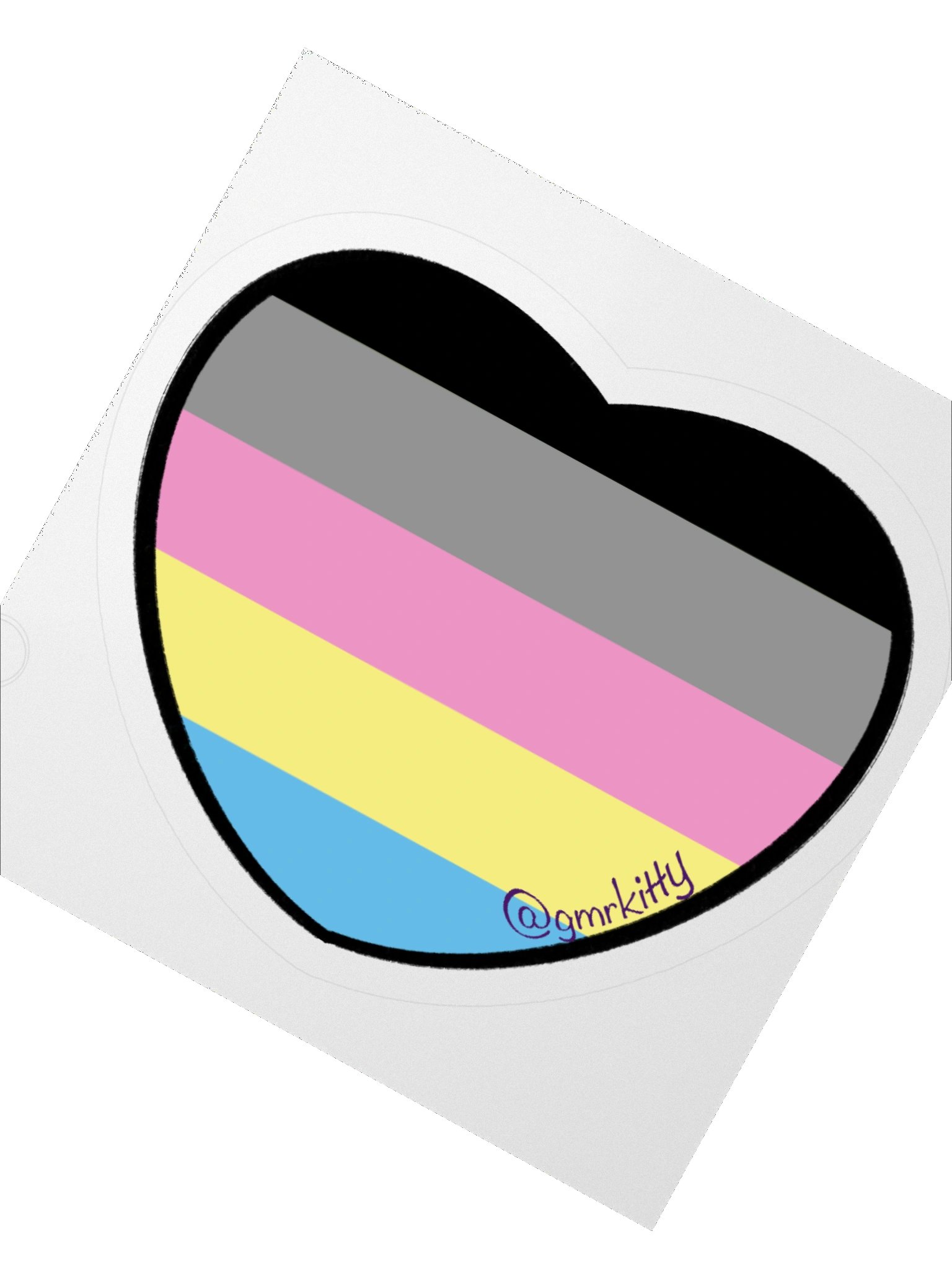 Polygender Pride Heart Sticker product image (4)