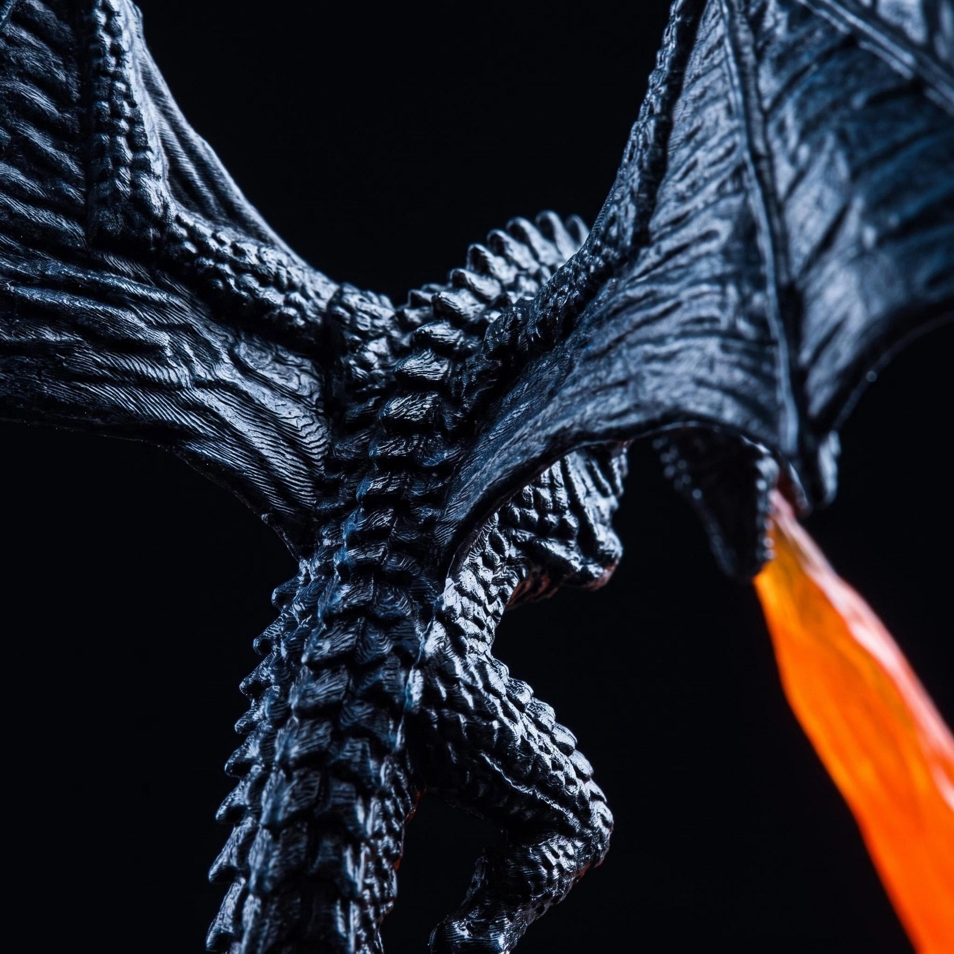 Dragon Bookshelf Nook Light, 3D Printed Fire-Breathing Fantasy Shelf Decor product image (2)