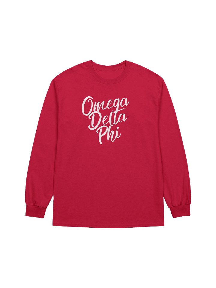 Omega Delta Phi Red Long Sleeve Tee product image (1)