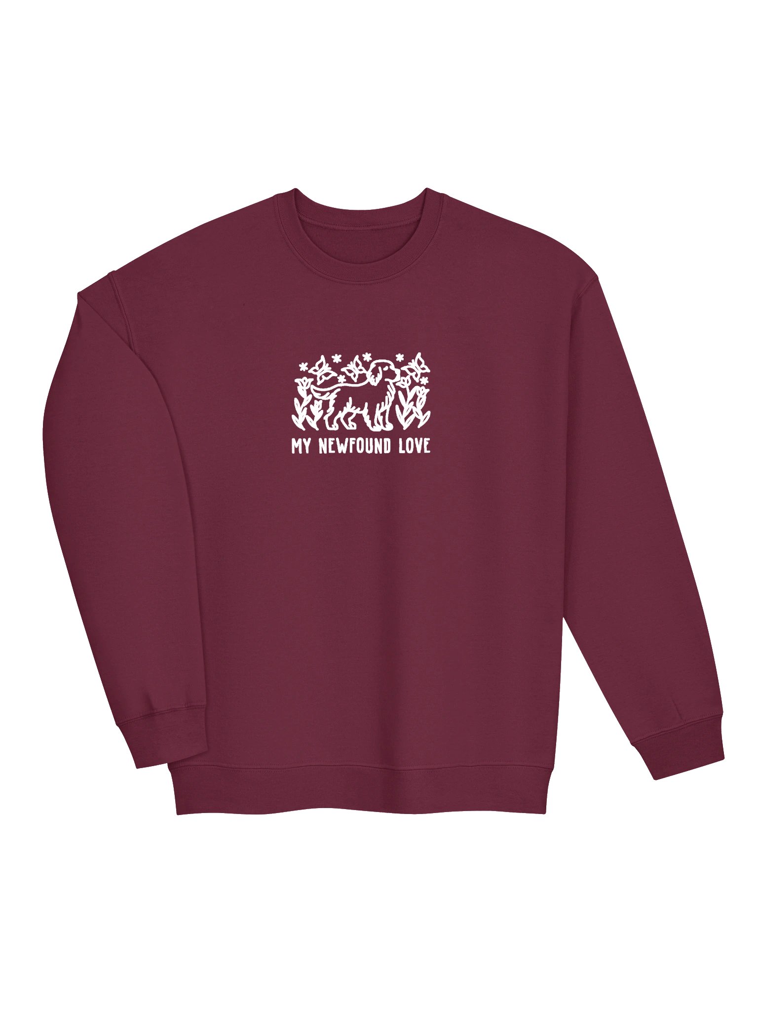 My Newfound Love Line Art Sweatshirt (Embroidered) of a Newfoundland product image (6)