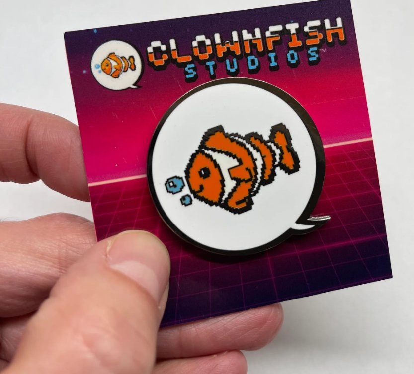 Official Clownfish TV Enamel Pin (Version 2) product image (3)