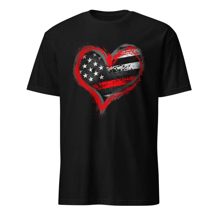 Thin Red Line Heart product image (1)