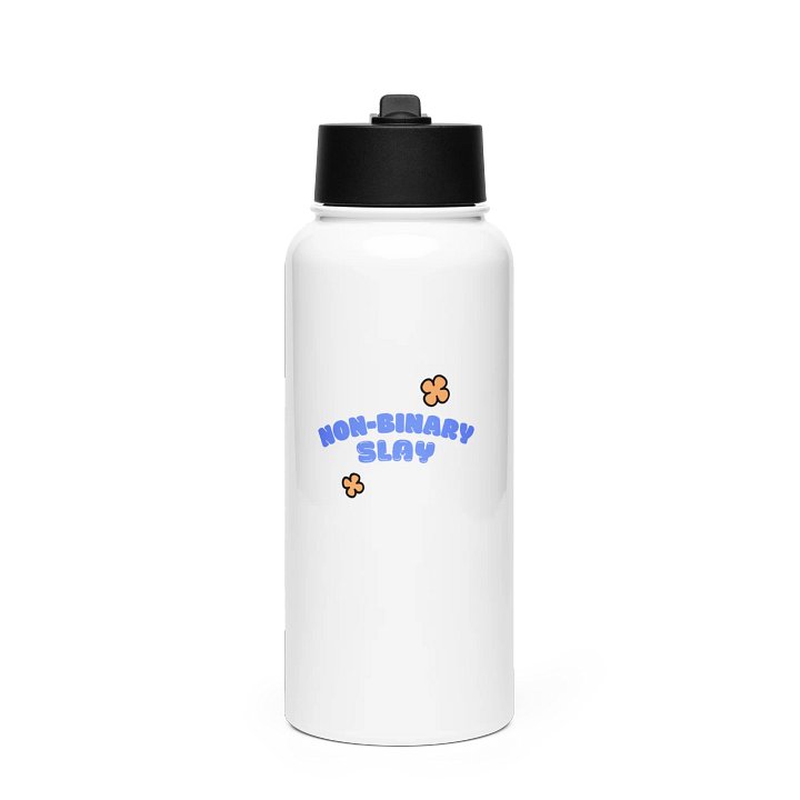 Non-Binary Slay Stainless Steel Water Bottle product image (1)