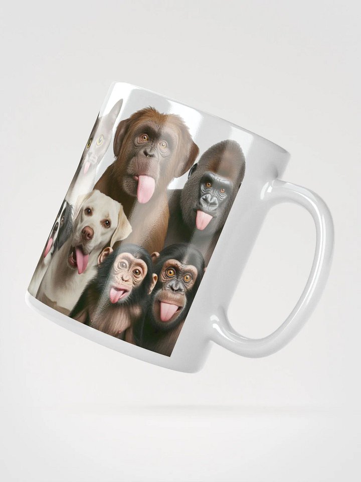 Rude Animal Group #Humorous Glossy Mug - White product image (2)