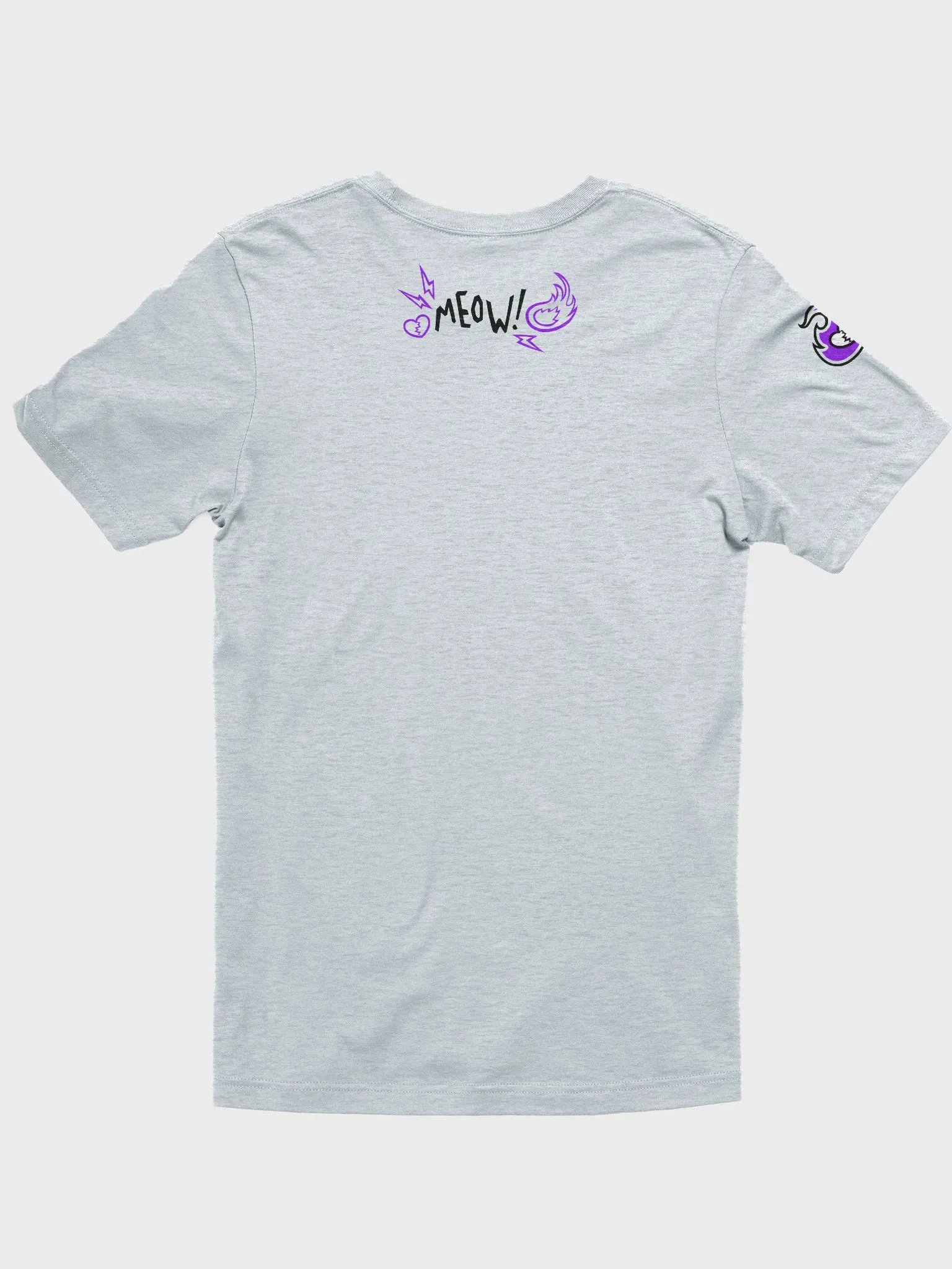 Heartbreaker Virtual Meow // T-Shirt - Purple - Light Mode product image (2)