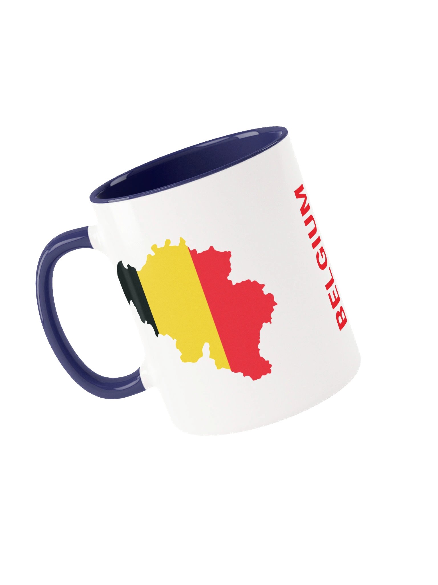 Belgium 2026 World Cup Flag Mug - Belgium Soccer Fan Coffee Cup - Premium Two-Tone Ceramic Mug product image (3)