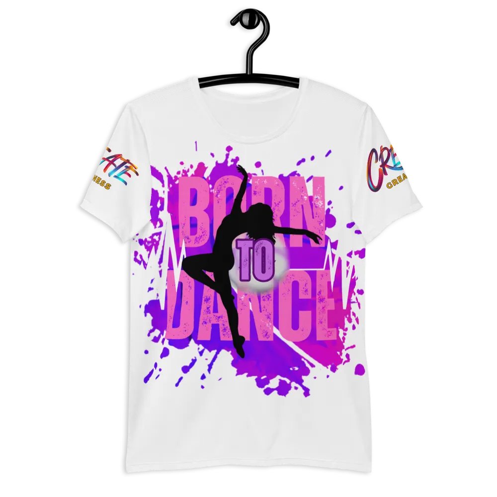 Born to Dance Her Silhouette Huge Print Athletic Tee product image (6)