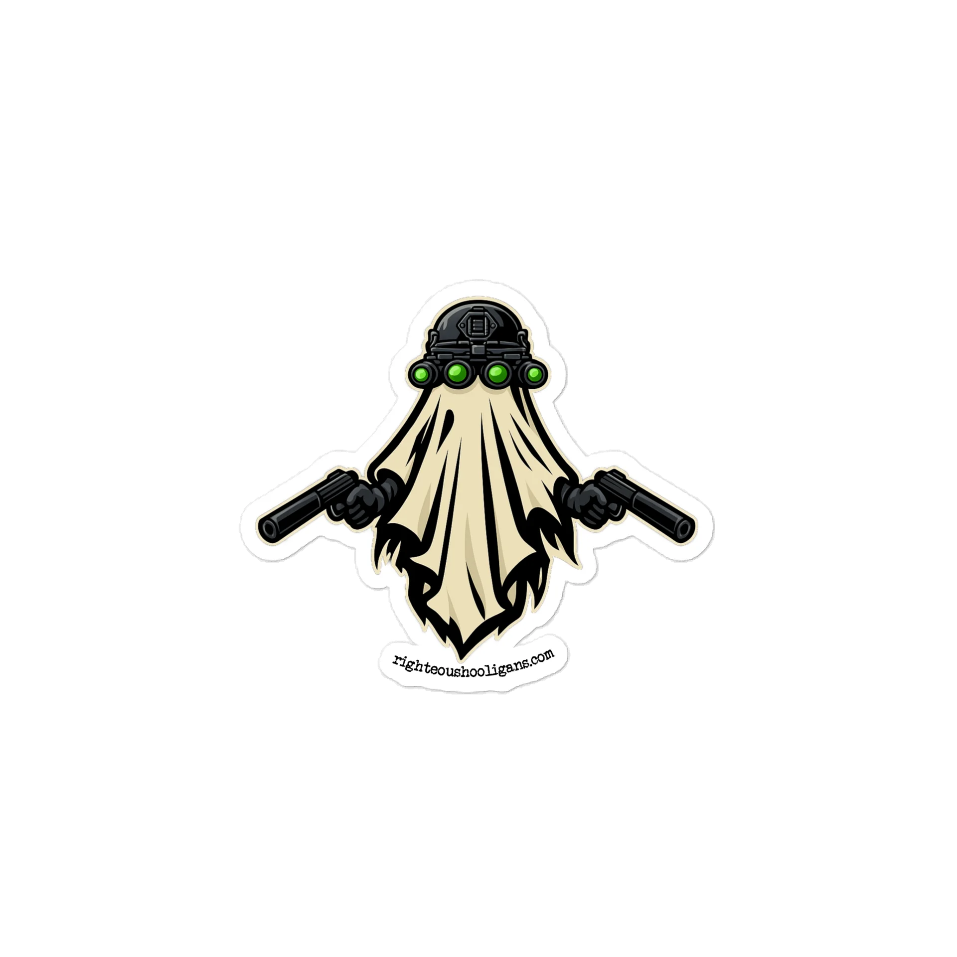 Ghost Guy Gunslinger Sticker product image (1)
