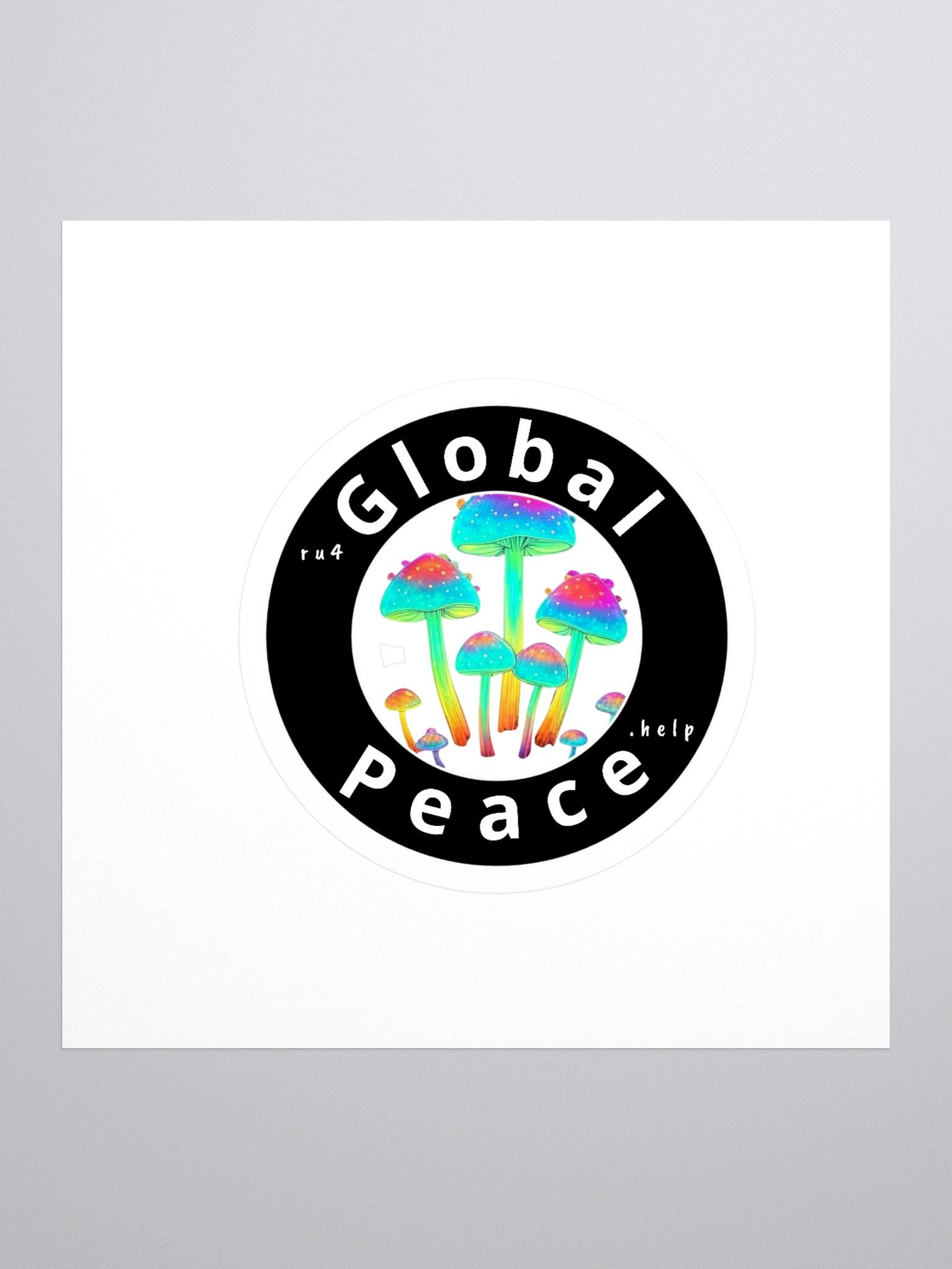Psychedelic Global Peace Stickers product image (1)