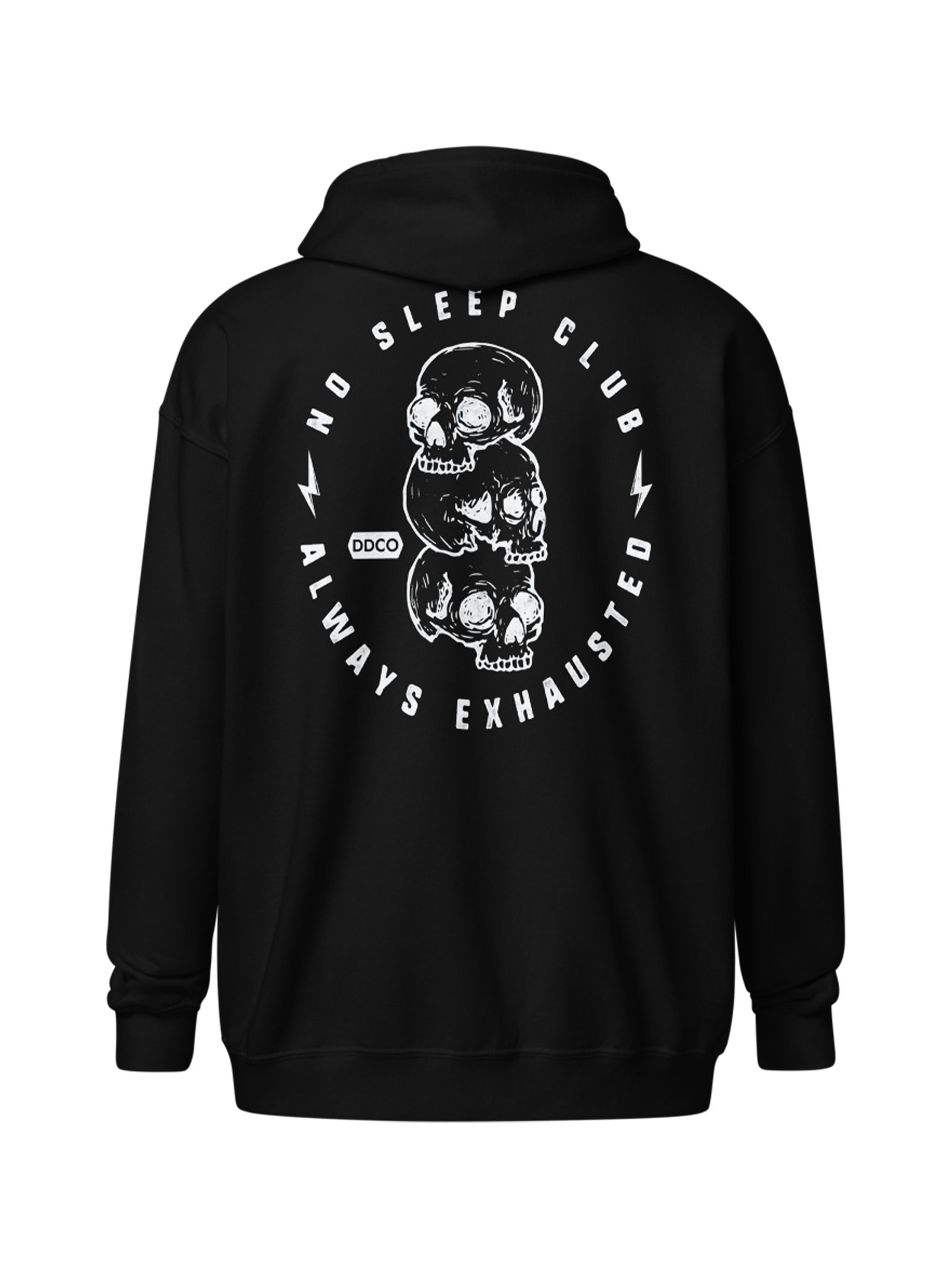 No Sleep Club Embroidered & Printed - Unisex Zip Hoodie product image (2)