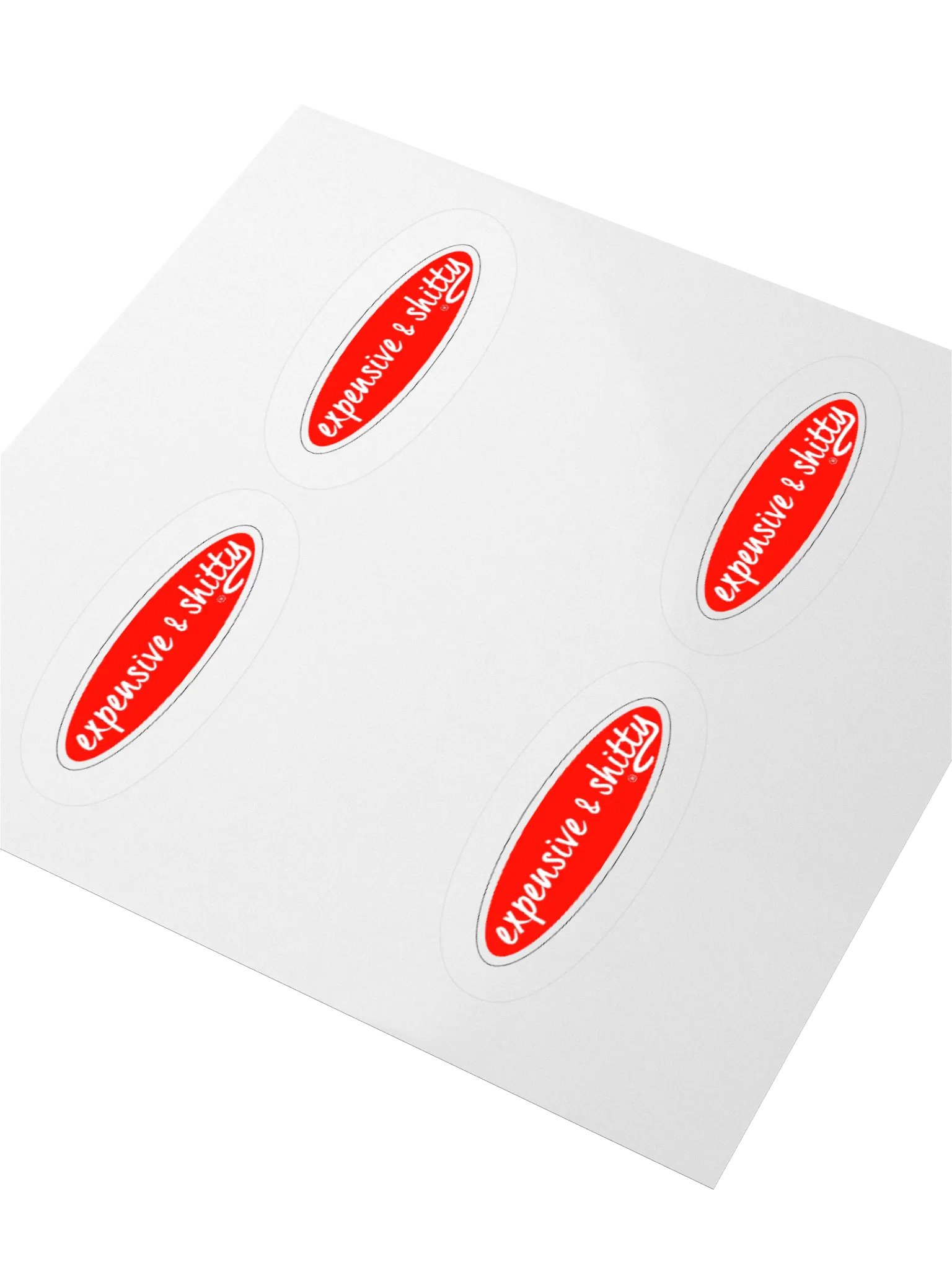 EXPENSIVE & SHITTY STICKERS (4-PACK) product image (3)