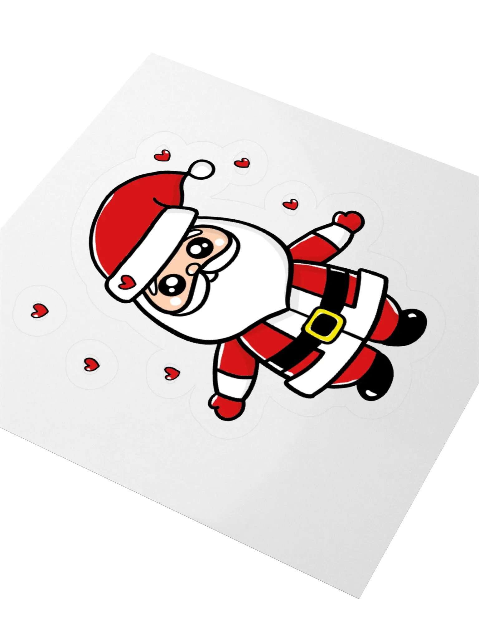 Heartwarming Santa Kiss Cut Stickers product image (1)