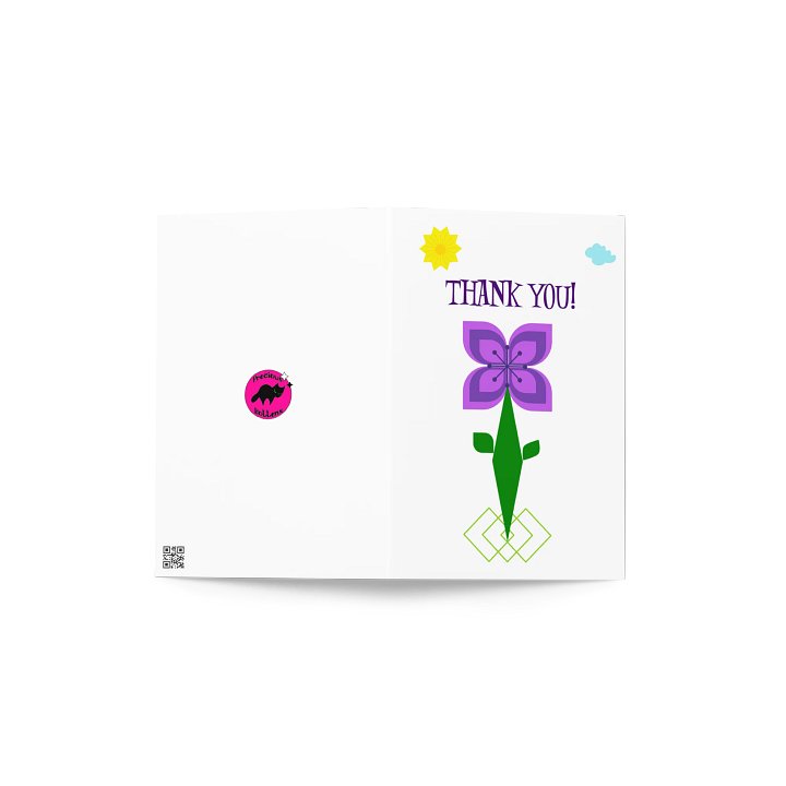 Mid Mod Thank You Greeting Card product image (2)