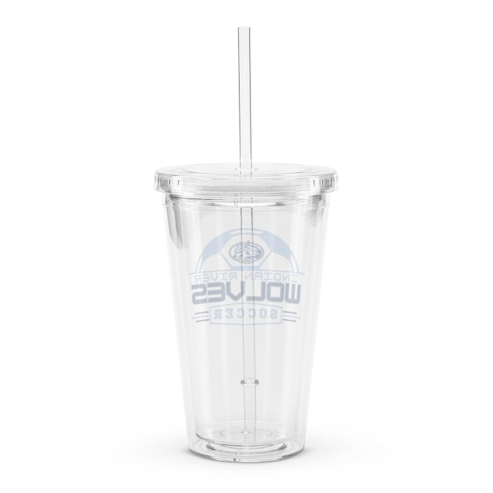 Double Walled Clear Plastic Tumbler (16 oz) - Half Ball Columbia product image (2)
