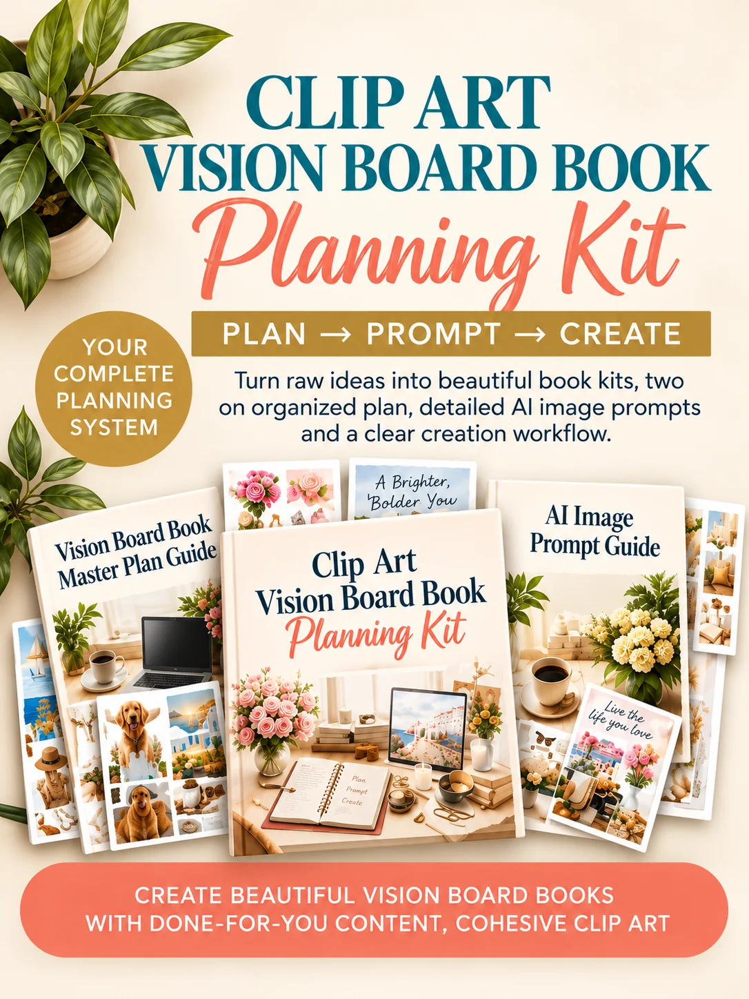 Clip Art Vision Board Book Planning Kit product image (1)