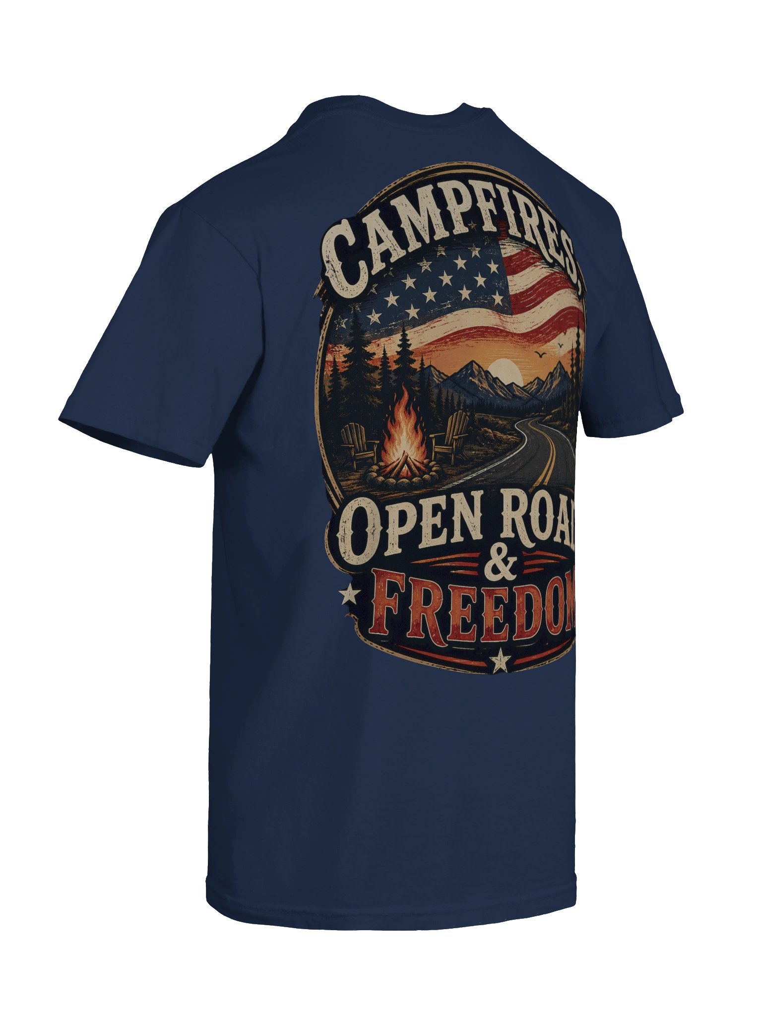 Campfires, Open Roads & Freedom Tee 🇺🇸🏕️ product image (101)