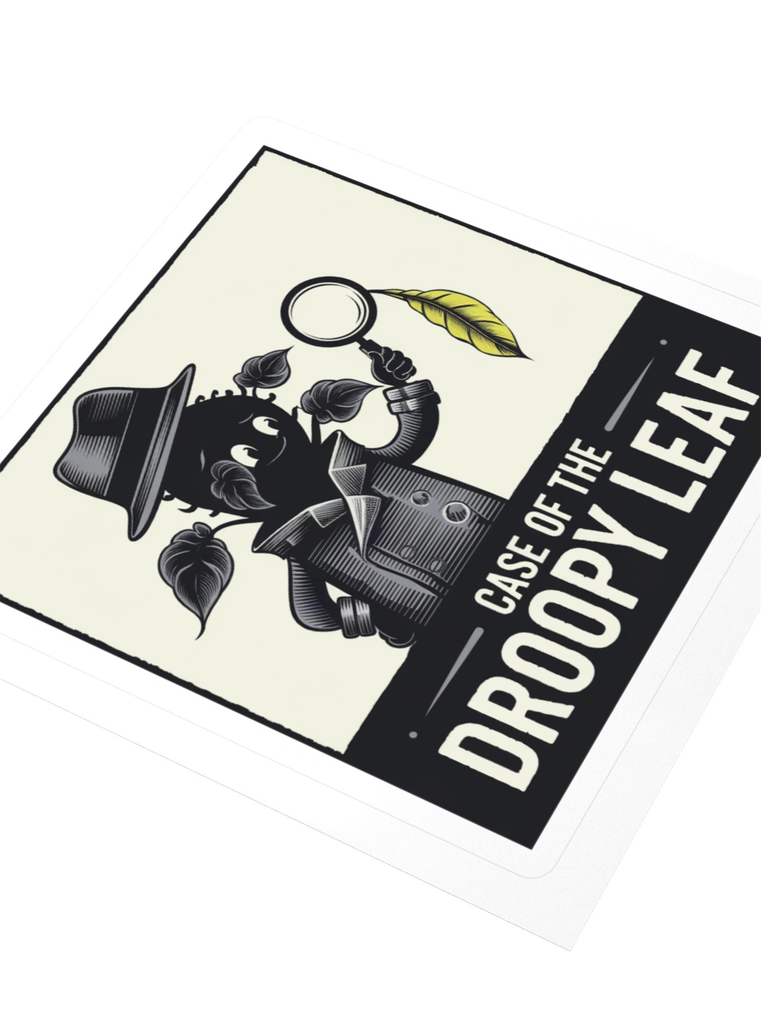 Case of the Droopy Leaf — Sticker product image (3)