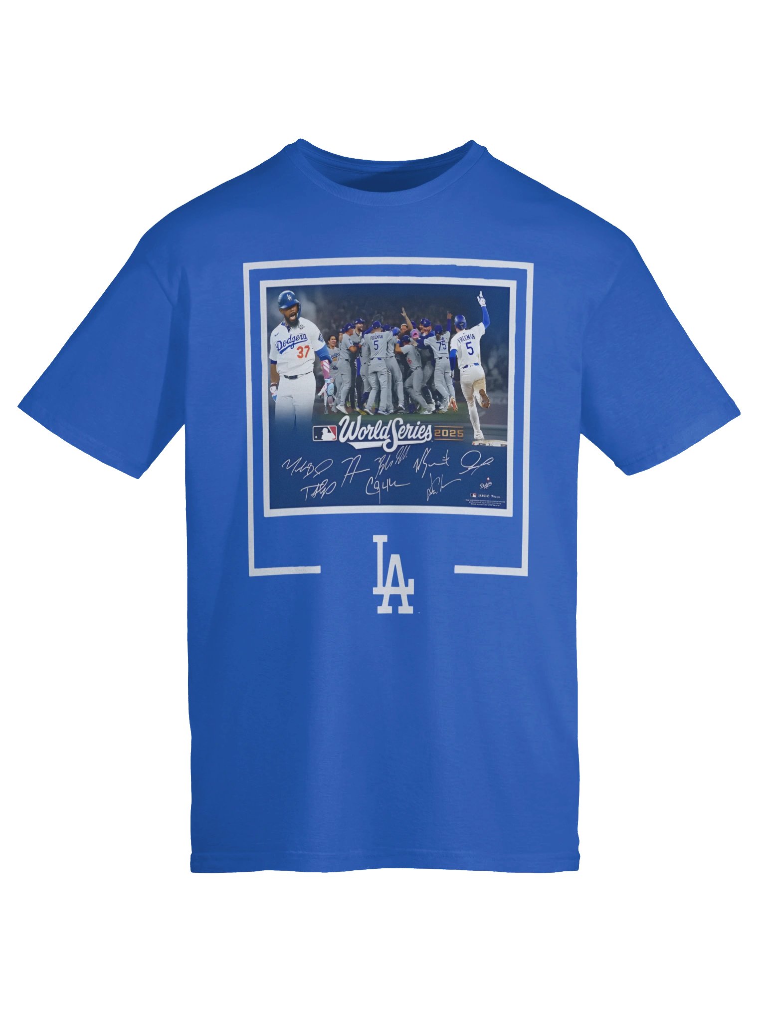 Dodgers Autographed World Series Signatures T-Shirt product image (6)